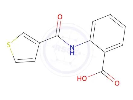 Chemical structure of 2-(Thiophene-3-amido)benzoic acid