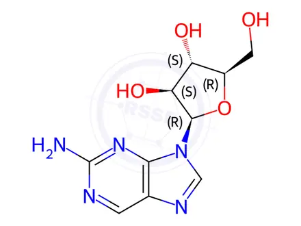 Chemical structure of Nelarabine Desmethoxy Impurity