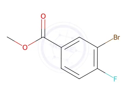 Chemical structure of Methyl 3-bromo-4-fluorobenzoate