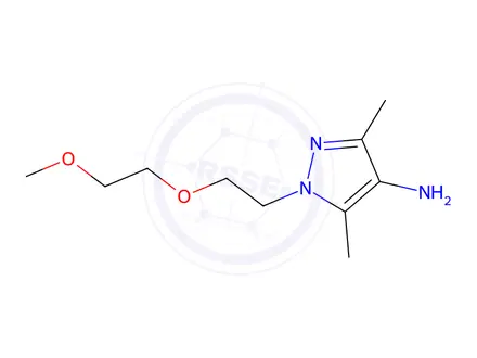 Chemical structure of 1-(2-(2-Methoxyethoxy)ethyl)-3,5-dimethyl-1h-pyrazol-4-amine