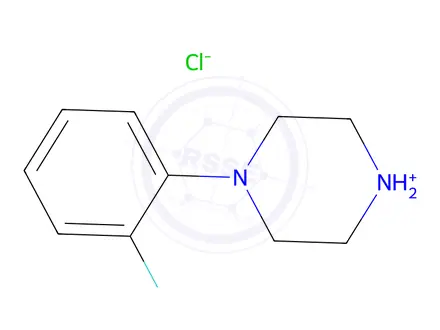 Chemical structure of 1-(2-Fluorophenyl)piperazine HCl