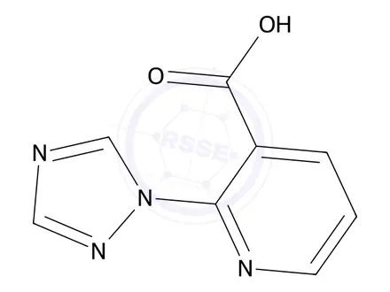 Chemical structure of 2-(1h-1,2,4-Triazol-1-yl)pyridine-3-carboxylic acid