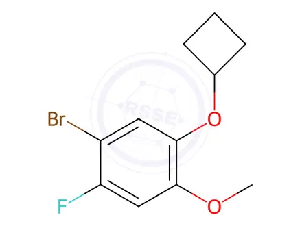 Chemical structure of Benzene, 1-bromo-5-(cyclobutyloxy)-2-fluoro-4-methoxy-