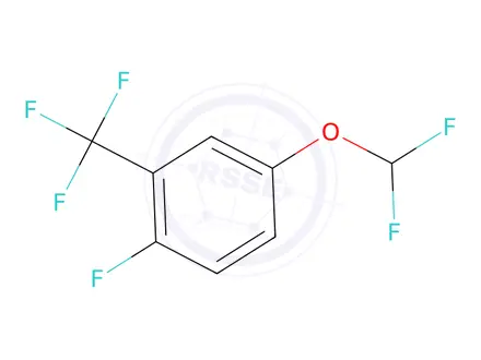 Chemical structure of 4-(Difluoromethoxy)-1-fluoro-2-(trifluoromethyl)benzene