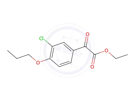 Chemical structure of Ethyl 2-(3-chloro-4-propoxyphenyl)-2-oxoacetate