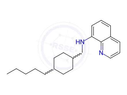 Chemical structure of N-((4-Pentylcyclohexyl)methyl)quinolin-8-amine