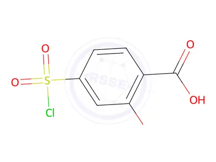 Chemical structure of 4-(Chlorosulfonyl)-2-hydroxybenzoic acid