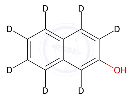 Chemical structure of 2-Naphthol-d7
