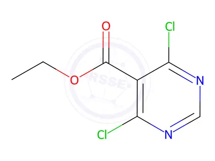 Chemical structure of Ethyl 4,6-dichloropyrimidine-5-carboxylate
