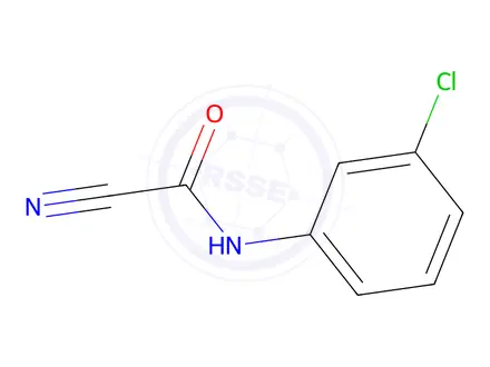 Chemical structure of m-Chloro-1-cyanoformanilide