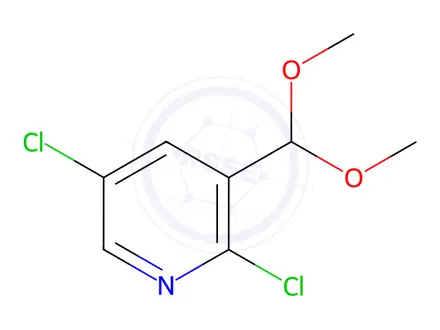 Chemical structure of 2,5-Dichloro-3-(dimethoxymethyl)pyridine
