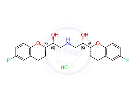 Chemical structure of Nebivolol Impurity 19(Hydrochloride)