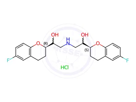 Chemical structure of Nebivolol hydrochloride