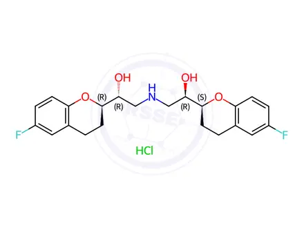 Chemical structure of Nebivolol Impurity 23(Hydrochloride)