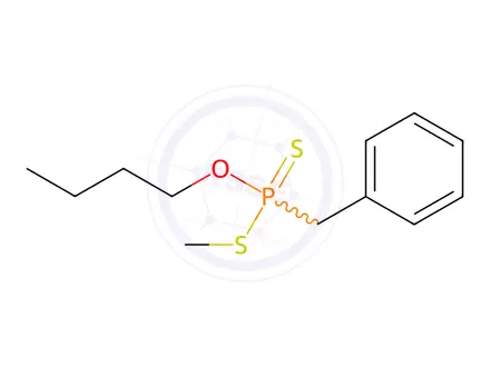 Chemical structure of benzyl-butoxy-methylsulfanyl-sulfanylidene-phosphorane