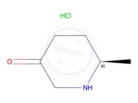 Chemical structure of (6R)-6-methylpiperidin-3-one hydrochloride