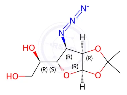 Chemical structure of 3-Azido-3-deoxy-1,2-O-isopropylidene-α-D-allofuranose