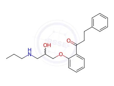Chemical structure of Propafenone
