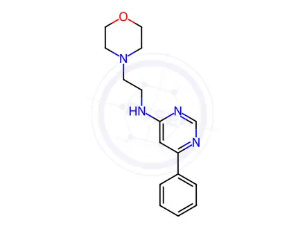 Chemical structure of N-(2-Morpholinoethyl)-6-phenylpyrimidin-4-amine