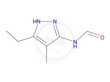 Chemical structure of N-(5-Ethyl-4-methyl-1H-pyrazol-3-yl)formamide