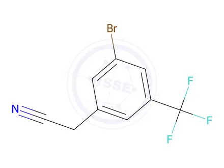 Chemical structure of 2-(3-Bromo-5-(trifluoromethyl)phenyl)acetonitrile