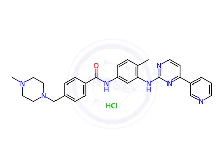 Chemical structure of Imatinib hydrochloride