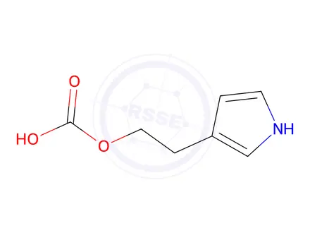 Chemical structure of 2-(1H-Pyrrol-3-yl)ethyl hydrogen carbonate