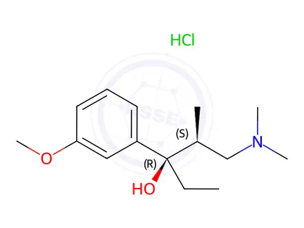 Chemical structure of (2S,3R)-1-(Dimethylamino)-3-(3-methoxyphenyl)-2-methylpentan-3-ol hydrochloride