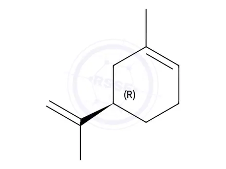 Chemical structure of (R)-1-Methyl-5-(prop-1-en-2-yl)cyclohex-1-ene