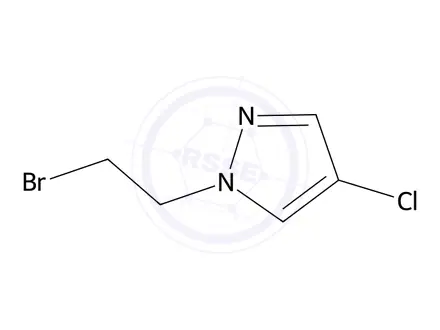 Chemical structure of 1-(2-Bromoethyl)-4-chloro-1H-pyrazole