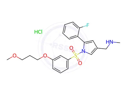 Chemical structure of Keverprazan Hydrochloride