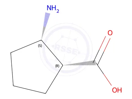 Chemical structure of 2-AMINOCYCLOHEPTANECARBOXYLIC ACID