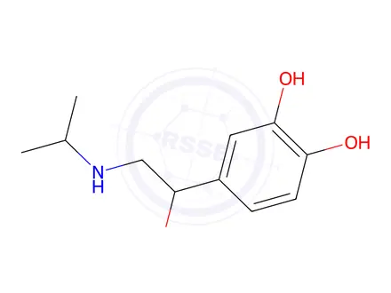 Chemical structure of Isoprenaline