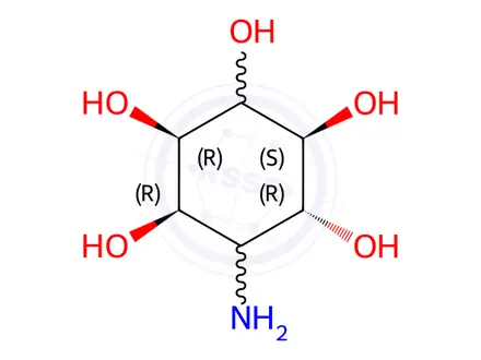 Chemical structure of 1-Amino-1-deoxy-myo-Inositol