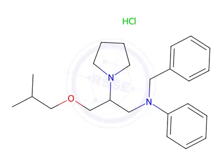 Chemical structure of Bepridil hydrochloride