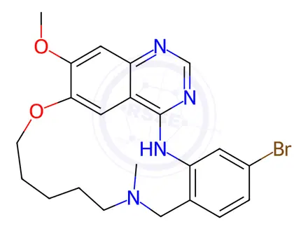 Chemical structure of (Z)-35-bromo-17-methoxy-5-methyl-13,14-dihydro-11-oxa-2,5-diaza-1(4,6)-quinazolina-3(1,2)-benzenacycloundecaphane
