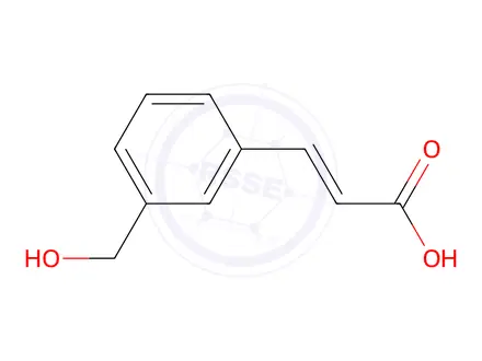 Chemical structure of 3-[3-(hydroxymethyl)phenyl]prop-2-enoic acid