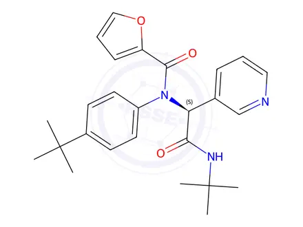 Chemical structure of ML188 enantiomer
