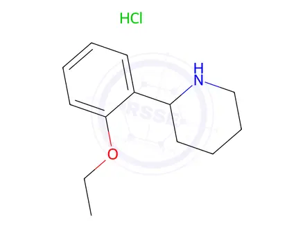Chemical structure of 2-(2-Ethoxyphenyl)piperidine, hydrochloride