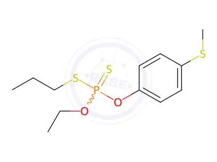 Chemical structure of Sulprofos