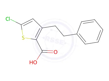 Chemical structure of 5-Chloro-3-phenethylthiophene-2-carboxylic acid