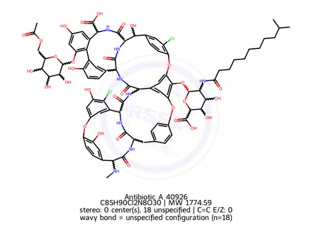 Chemical structure of Antibiotic A 40926