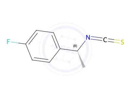 Chemical structure of (R)-(-)-1-(4-Fluorophenyl)ethyl isothiocyanate