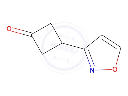 Chemical structure of 3-(1,2-oxazol-3-yl)cyclobutan-1-one