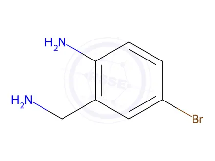 Chemical structure of 2-(Aminomethyl)-4-bromoaniline dihydrochloride