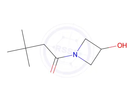 Chemical structure of 1-(3-Hydroxyazetidin-1-yl)-3,3-dimethylbutan-1-one