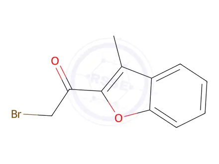 Chemical structure of 2-Bromo-1-(3-methyl-1-benzofuran-2-yl)ethan-1-one