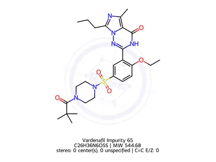 Chemical structure of Vardenafil Impurity 65