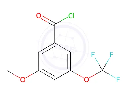Chemical structure of 3-Methoxy-5-(trifluoromethoxy)benzoyl chloride