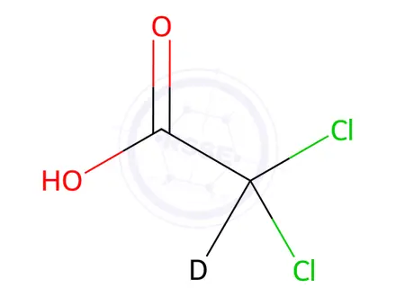 Chemical structure of Dichloroacetic acid-d1